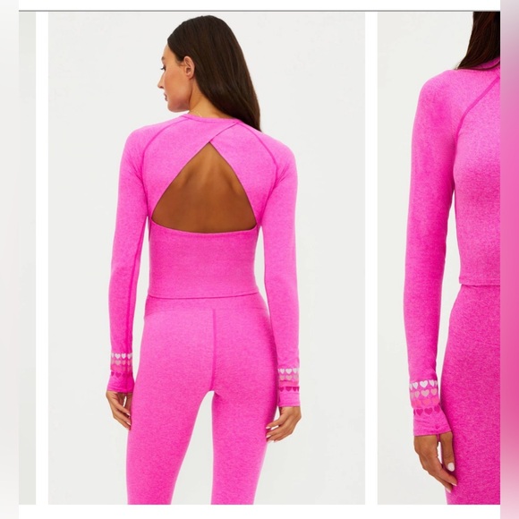Beach Riot Tops - Valentine’s Brisa Top Electric Pink Soft Serve - SMALL